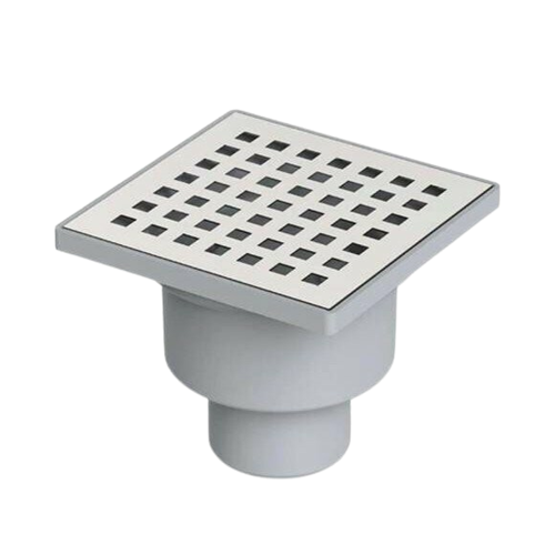 LUXPAR 50 mm ÜSTÜ KROM YER SÜZGECİ ALTTAN ÇIKIŞLI EKO 15x15 161505